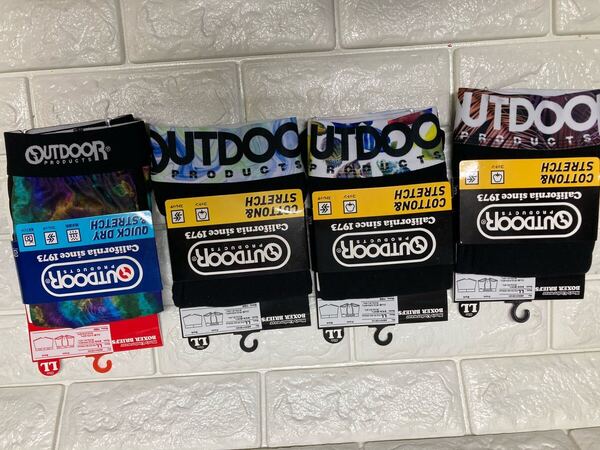 アウトドア ボクサーブリーフ OUTDOOR ボクサーパンツ LLサイズ 4枚セット yu056