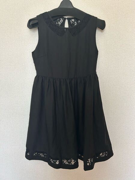 titti&co ティティ&コー ワンピース ワンピ ノースリーブワンピース 黒ワンピース ティティアンドコー ティティアンドコーワンピース