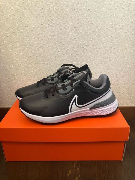 NIKE ナイキ ゴルフ インフィニティプロ2 ワイド 25.5cm ブラック ホワイト
