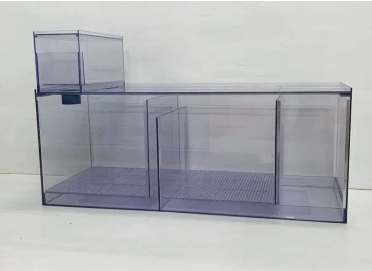 新品未使用　60cm塩ビ製 濾過槽＋ウールボックス付き ウールボックス付き塩ビろ過槽 W450×D300×H400 - オーダーメイド