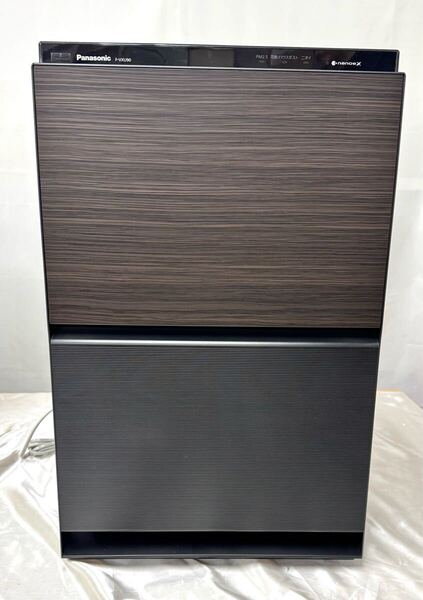極美品【ほぼ未使用】Panasonic パナソニック F-VXU90 加湿空気清浄機 2022年製 40畳 木目調「ナノイー X 48兆」搭載プレミアムモデル