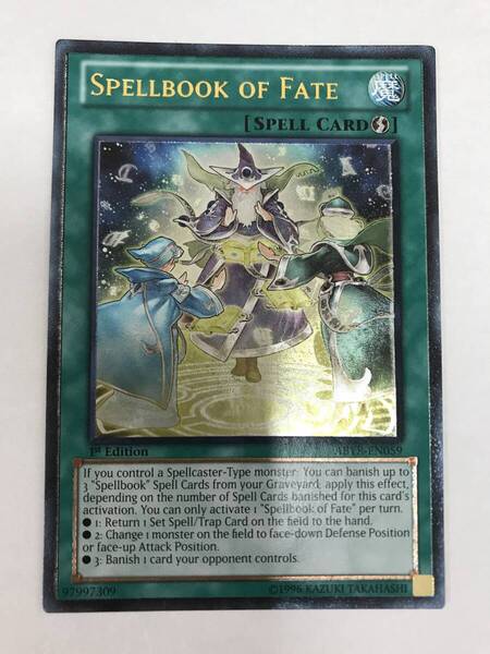 1st ABYR-EN059 アルティメットレア ゲーテの魔導書 1枚 遊戯王 英語 レリーフ