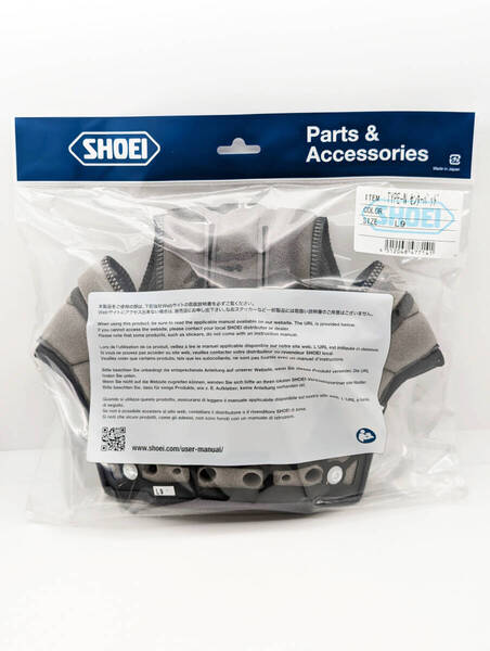 3)新品 未使用 SHOEI TYPE-N センターパッド L9 4512048477141 適合ヘルメット:GT-Air2、OPTICSON、NEOTEC2、J-Cruise2