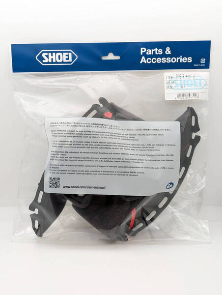 3)新品 未使用 純正 SHOEI ショウエイ TYPE-R チークパッド31 / GT-Air 3 シリーズ GTエアー3 gtair3 タイプR 4512048587208