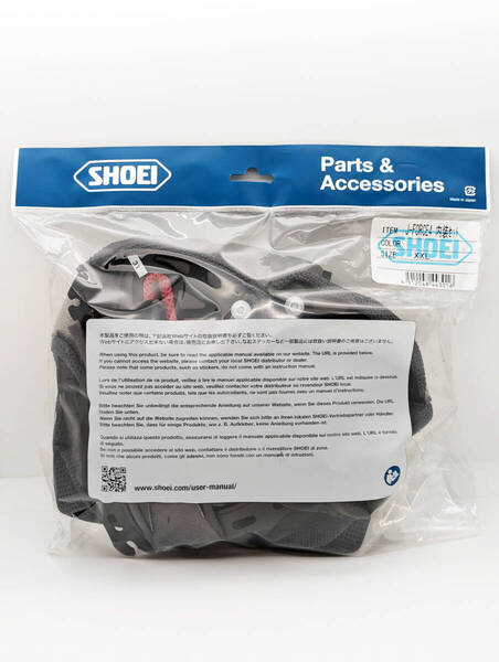 2) 新品 未使用 SHOEI 純正品 ショウエイ J-FORCE 4 内装セット XXLサイズ 4512048443016 /J-FORCE IV J-FORCE4 Jフォース4 jforce4