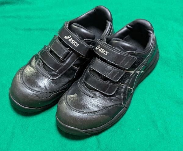 【中古・送料無料】asics アシックス FCP301-9090 安全靴 25.5cm ブラック/ブラック