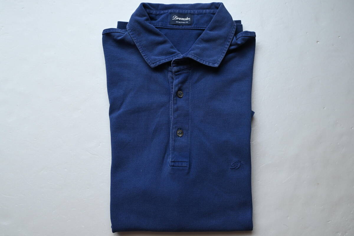☆未使用☆ BEAMS F ポロシャツ ブルー イタリア製 ビームス L