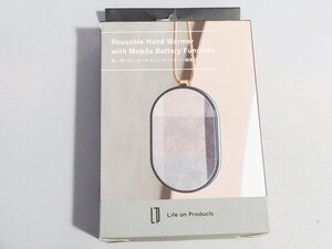 未使用/未開封品★使い捨てないカイロ モバイルバッテリー機能付 LCAEA002 -DG ダークグレー