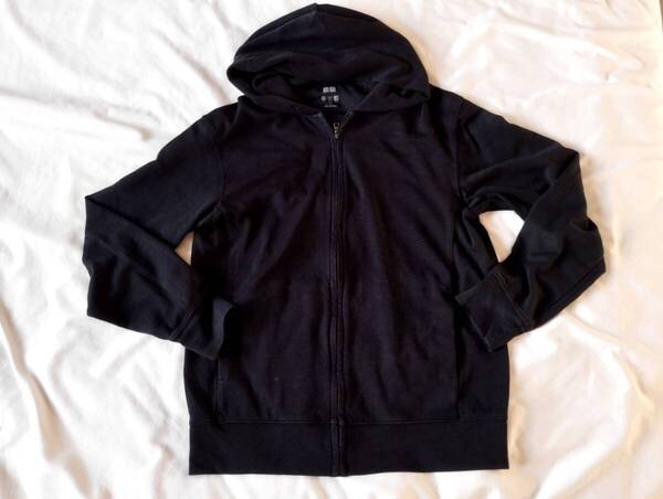 Uniqlo ユニクロ UVカットパーカー L 黒 ブラック
