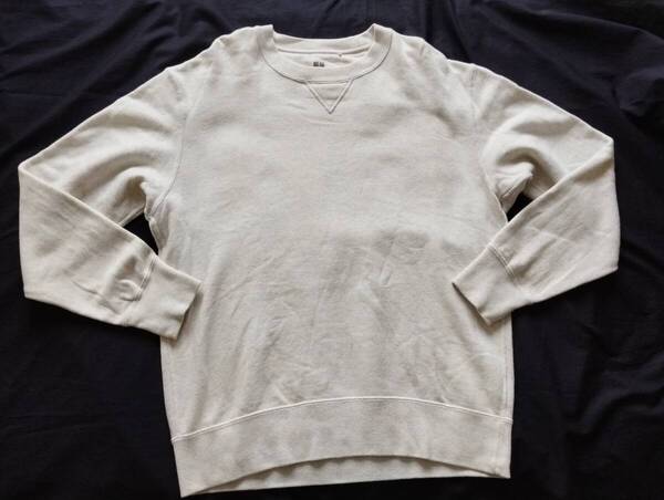 Uniqlo ユニクロ 前Vスウェットシャツ L ブランク トレーナー