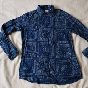 old uniqlo バンダナ柄 ネルシャツM