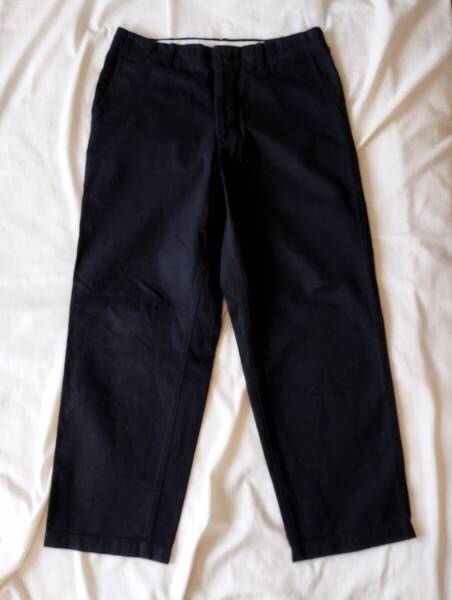 Uniqlo U ユニクロ ワイドフィットチノパン W82cm 黒 ブラック