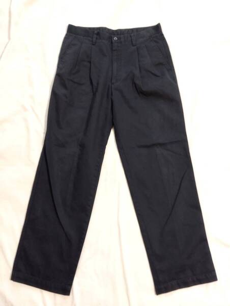 UNIQLO ユニクロ ブラック2タックチノパンツW79cmL76cm