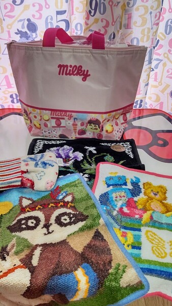 ミルキー×FEILAR ハンカチ3枚 ペンケース 全5点セット