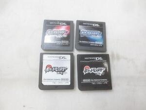 【同梱可】中古品 ゲーム ニンテンドーDS ソフト 4点 ポケットモンスター ブラック ホワイト ダイヤモンド パール グ