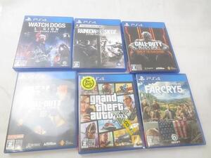 【同梱可】中古品 ゲーム プレイステーション4 PS4ソフト 6点 グランドセフトオート V ファークライ5 等 グッズセッ