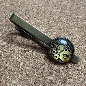 スチームパンク タイピン ネクタイピン 歯車 ブロンズ