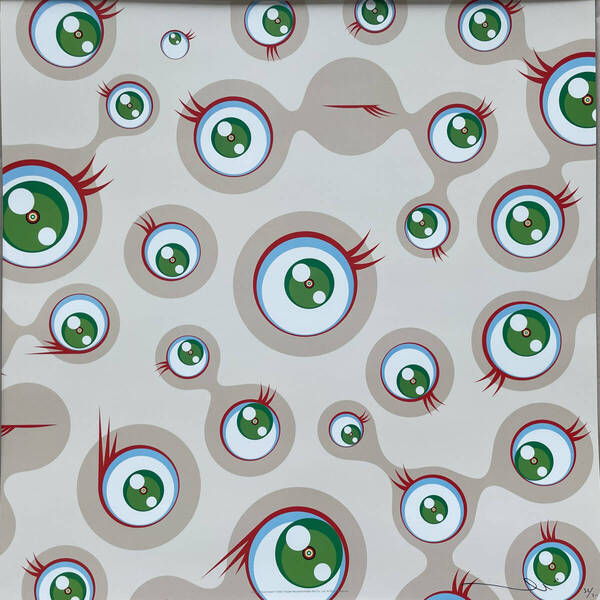 村上隆 Murakami Takashi 2011年 Jellyfish eyes Cream カイカイキキ 限定ポスター 727 そして and then