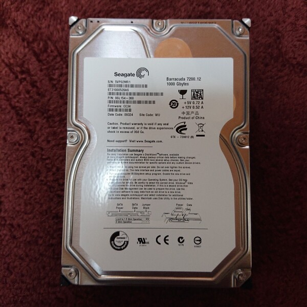 ST31000528AS Seagate ST31000528AS 1TB HDD ジャンク品