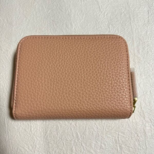 本革 レディース ピンク 二つ折り カードケース スキミング防止 大容量 二つ折り財布 財布 レザー 小銭入れ 本牛革 ラウンドファスナー