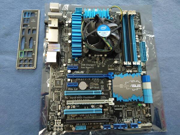 ASUS P8Z77-V PRO IOパネル、CPU、CPUクーラー、メモリ付き LGA1155 ATXマザーボード 第2、第3世代CPU対応 動作確認済