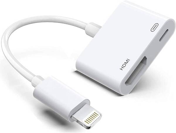 iPhone hdmi変換ケーブル ライトニング 設定不要・ APP不要