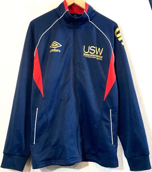 UMBRO★Y2K★2000'sVINTAGE★トラックジャケット★ジャージ★ジップアップ★好配色★デサント製★アンブロ★ビンテージ★ゴールド★紺赤金