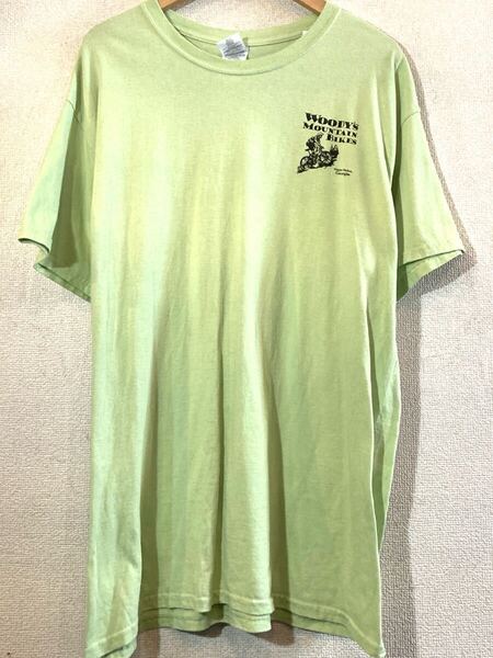 GEORGIA★WOODY'S MOUNTAIN BIKERS★Tシャツ★両面★バックプリント★ジョージア★マウンテンバイク★ギルダン★USA★ビンテージ★緑
