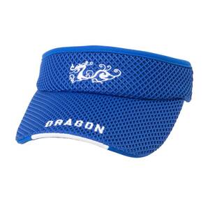 ☆新品未使用☆ダンスウィズドラゴン ロゴプリント ゴムバイザー☆ゴルフ サンバイザー☆ブルー☆フリーサイズ☆男女兼用☆定価11,000円
