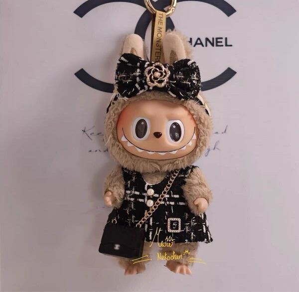 LABUBU ラブブ 黒いドレス 17センチ ぬい服 着ぐるみ 3個セット ぬいぐるみ