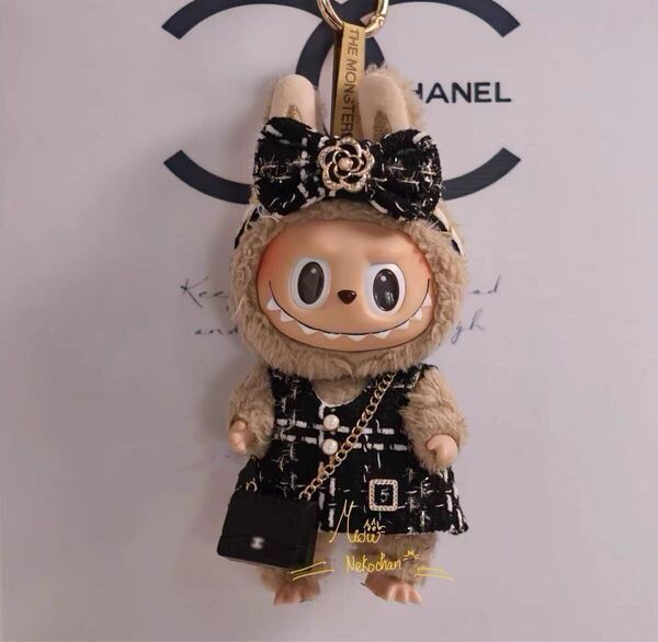 LABUBU ラブブ 黒いドレス 17センチ ぬい服 着ぐるみ 3個セット ぬいぐるみ