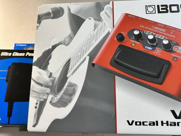 【新品/未開封・未使用/送料無料】BOSS ボーカルエフェクター Vocal Harmonist VE-2+純正ACアダプターセット