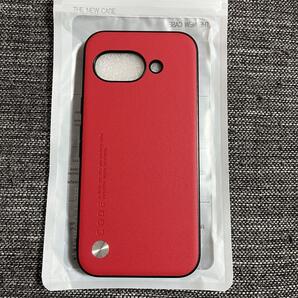 Pixel 9a ケース レザー レッド