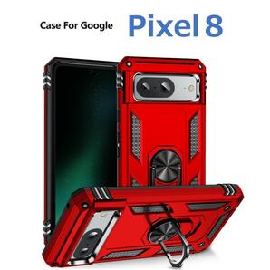 Google Pixel 8 ケース レッド 耐衝撃