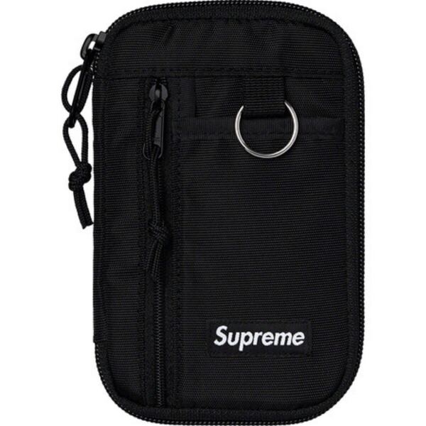 Supreme 19aw Small Zip Pouch シュプリーム ポーチ ウォレット 黒 Mobile 小銭入れ 小物入れ コインケース 財布 19fw cordura box logo