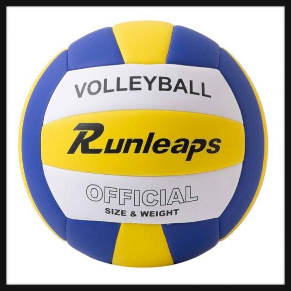 【開封のみ】Runleaps★バレーボール ビーチバレー ソフト 5号球 軽量 防水 インドア アウトドア用 練習用ボール 室内室外 一般 送料無料