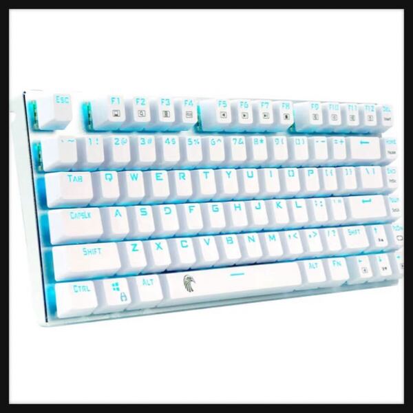 【開封のみ】e元素★ゲーミングキーボード メカニカル式キーボード USB接続有線 81キーアンチゴーストキー LEDバックライト 防水機能付き