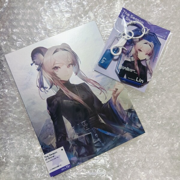 【現品】Arknightsアークナイツ 三目YYB リン グッズ トアクリルキーホルダー イラストカード アクリルフィギュア ポストカード