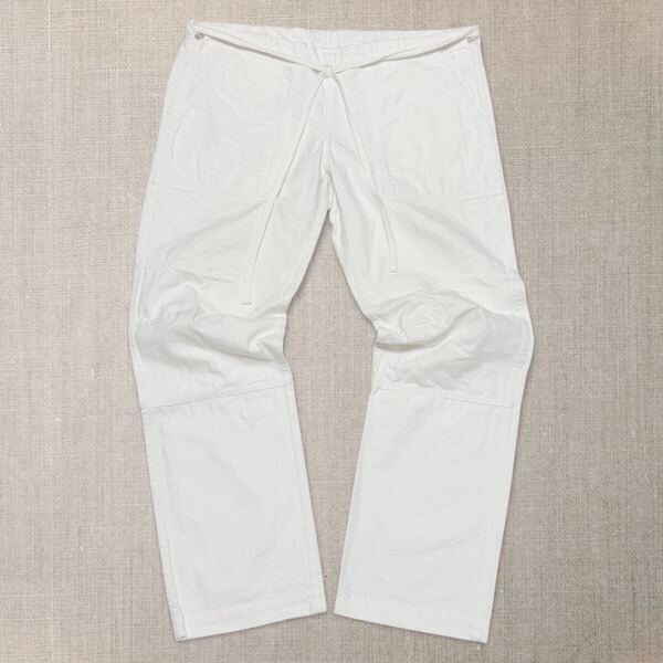 dosa ドーサ ★ トラベルパンツ Travel Pants rice 白ホワイト 1 オーガニックコットン 天然素材 パンツ シンプル カジュアル 高級 手織り