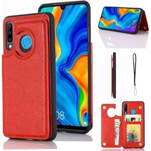 Geshh P30 lite Premium HWV3 UQモバイルhwu36 ノベ4e P30 lite 赤色 559