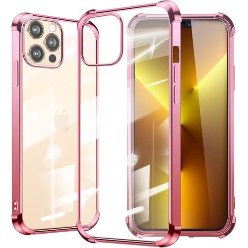 iPhone 13 Pro 用 ケース 耐衝撃 アイフ ストラップホール付き 軽量 6.1インチ ローズゴールド 147