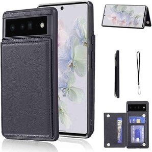 Geshh Pixel 6 Pro 財布型ケース カー ス グーグル ピクセル6プロ Pixel 6 Pro 黒 277