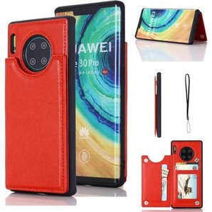 Geshh Mate 30 pro 5G 財布型ケース イト30プロ 5g ファーウェイmate30pro 赤色 299