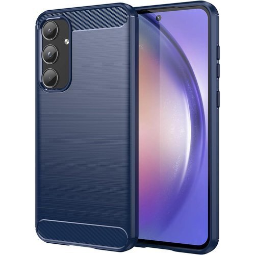 Moahsiuny For Samsung Galax 護カバー 指紋防止 耐衝撃 TPUシリコーン素材 ブルー 539
