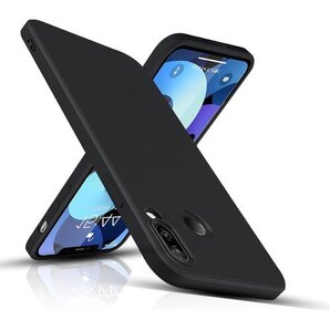FOR Huawei P20 Lite HWV32 N 対応 指紋防止 Nova3e 用 保護カバー 黒シリーズ 748