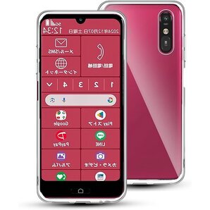 らくらくスマートフォン a 用の スマホケース らくら め 超軽量 持ちやすい 美しい 黄変防止 クリア カバー 825