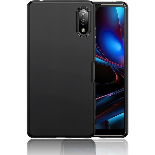 VEVEN Xperia Ace II ケース さらさ L規格 エクスペリア Ace2 SO-41B ケース 黒 1275