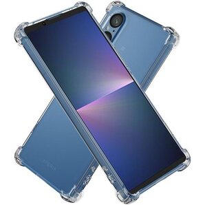 Hy+ Xperia5 V 耐衝撃 ケース SO-53 MIL規格 クリア 衝撃吸収ポケット内蔵 TPU ケース 126