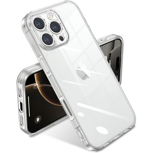 iPhone 16 Pro 用 ケース クリア 耐衝撃 PU 柔らかい ワイヤレス充電 人気 保護カバー 全透明 192