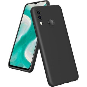 Huawei P20 Lite ケースシリコン tpu 滑り止め 柔軟 擦り傷防止 ブラック 黒 N314-01 107